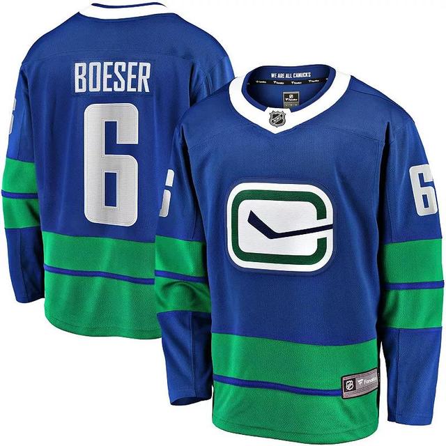 Mens Fanatics Brock Boeser Blue Vancouver Canucks Premier Breakaway Player Jersey Product Image