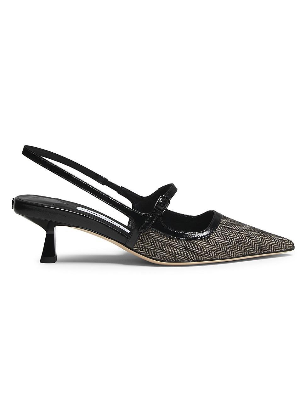 Womens Didi 45MM Herringbone Slingback Pumps Product Image