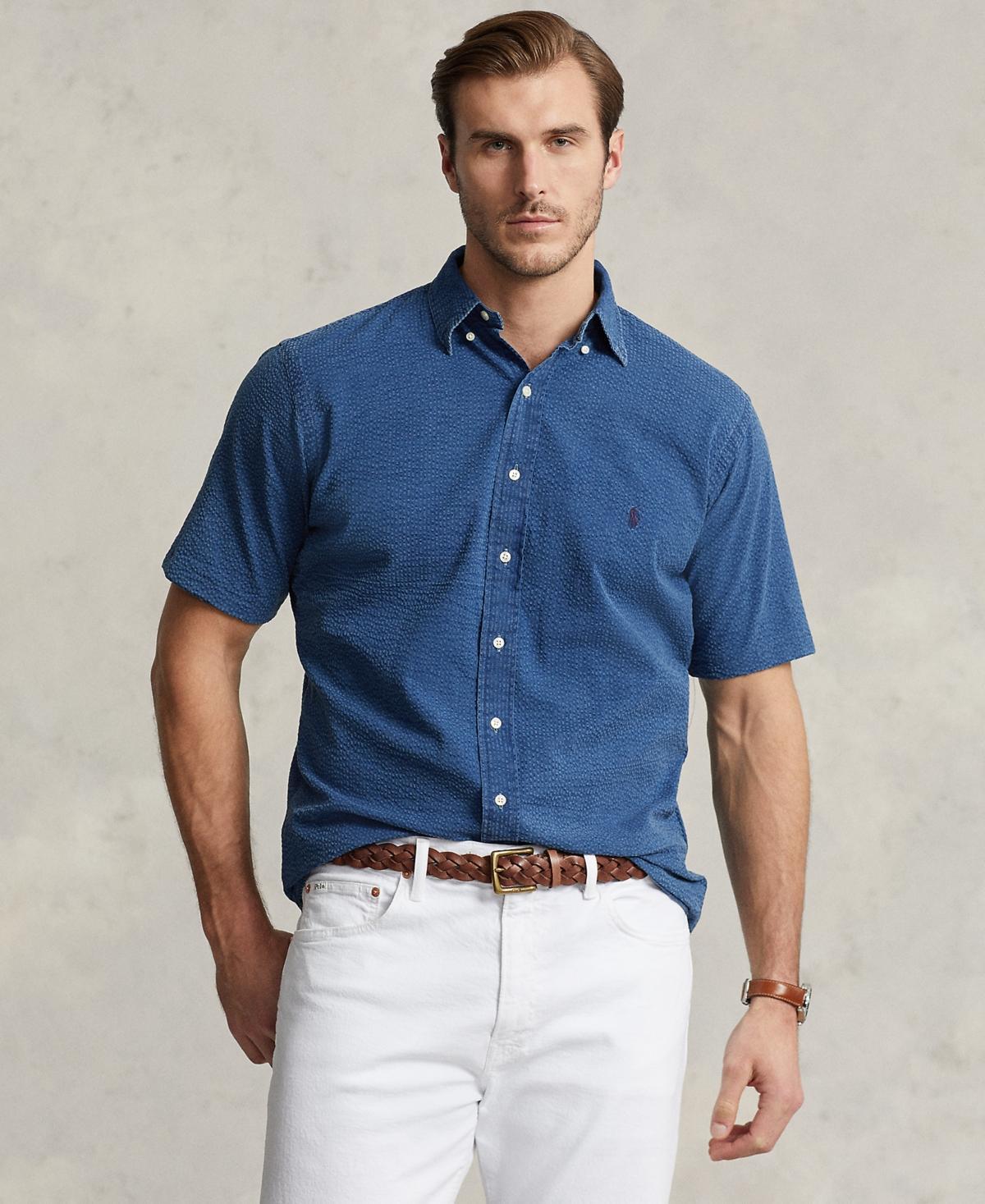 Polo Ralph Lauren Big  Tall Seersucker Short Sleeve Woven Shirt Product Image