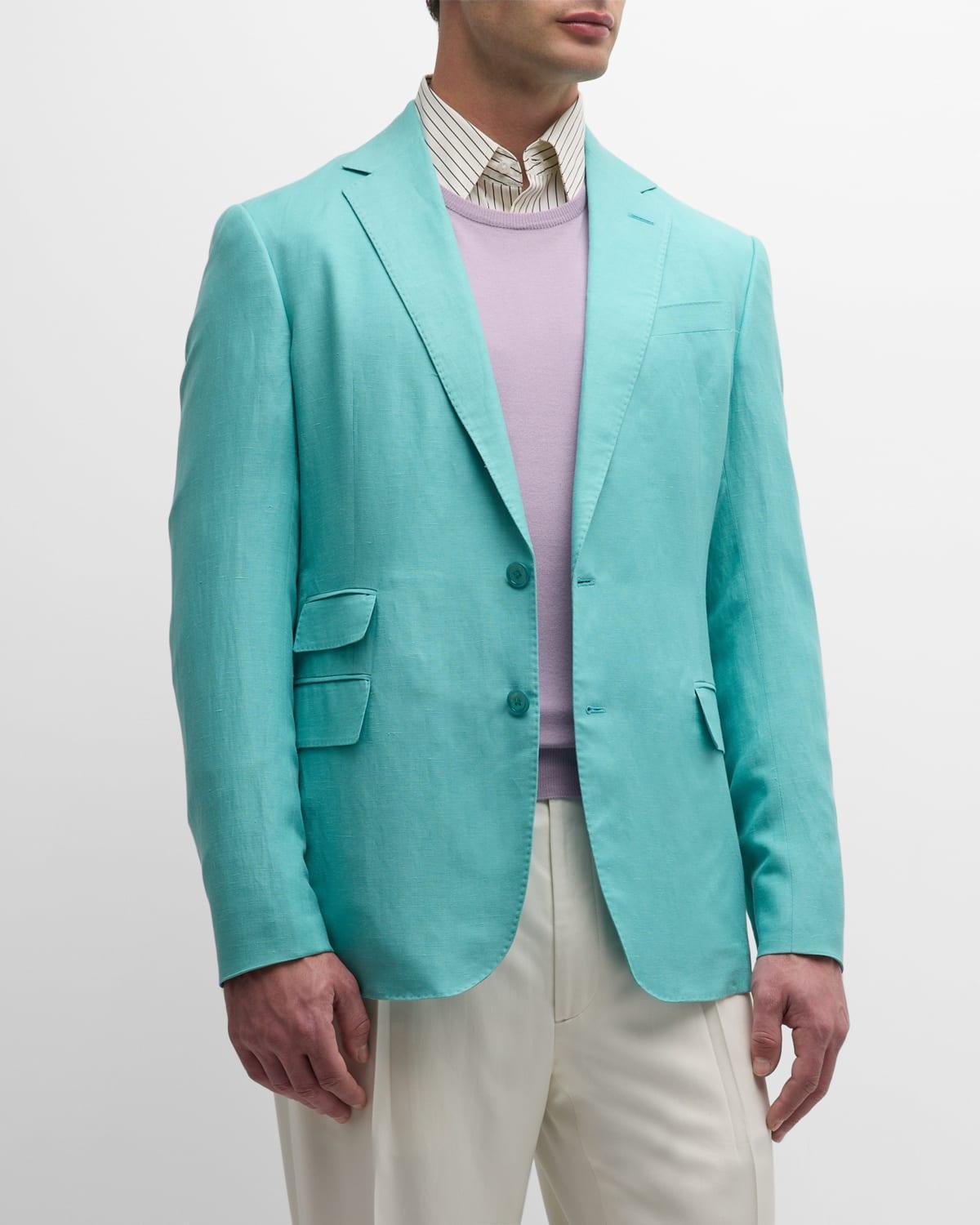 Mens Kent Hand-Tailored Linen and Silk Sport Coat Product Image