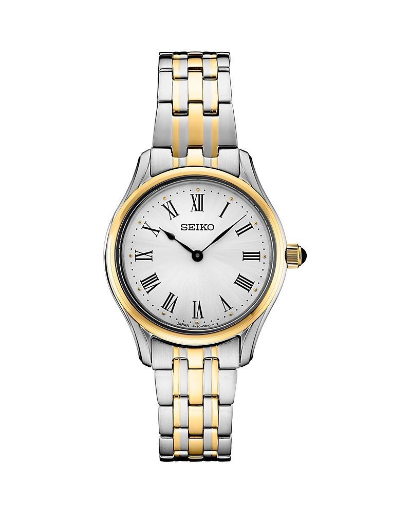 Seiko Women's Essentials Two Tone Stainless Steel Watch, Silver Product Image