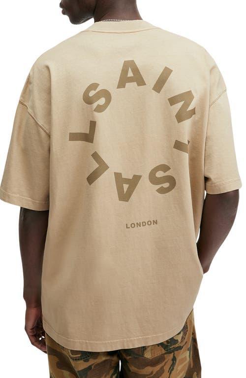 ALLSAINTS Organic Cotton Tierra T-shirt In Boston Taupe Product Image