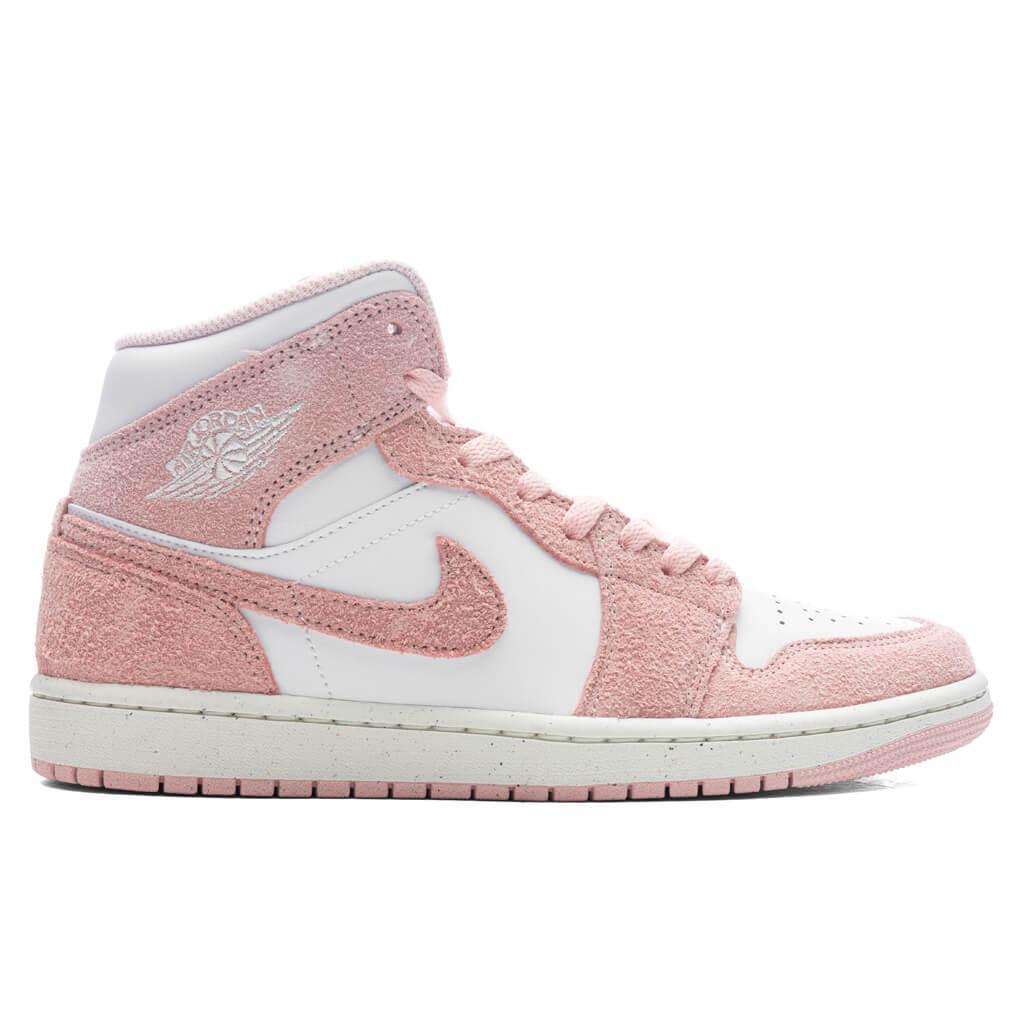 Air Jordan 1 Mid SE - White/Legend Pink/Sail Male Product Image