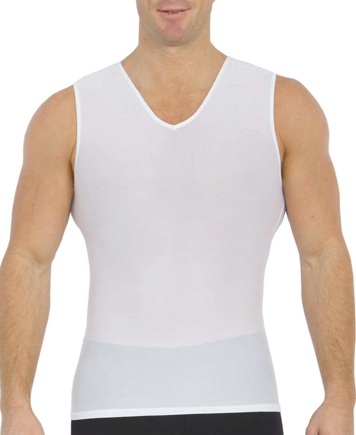 Instaslim Mens Power Mesh Compression Sleeveless V-Neck Shirt Product Image