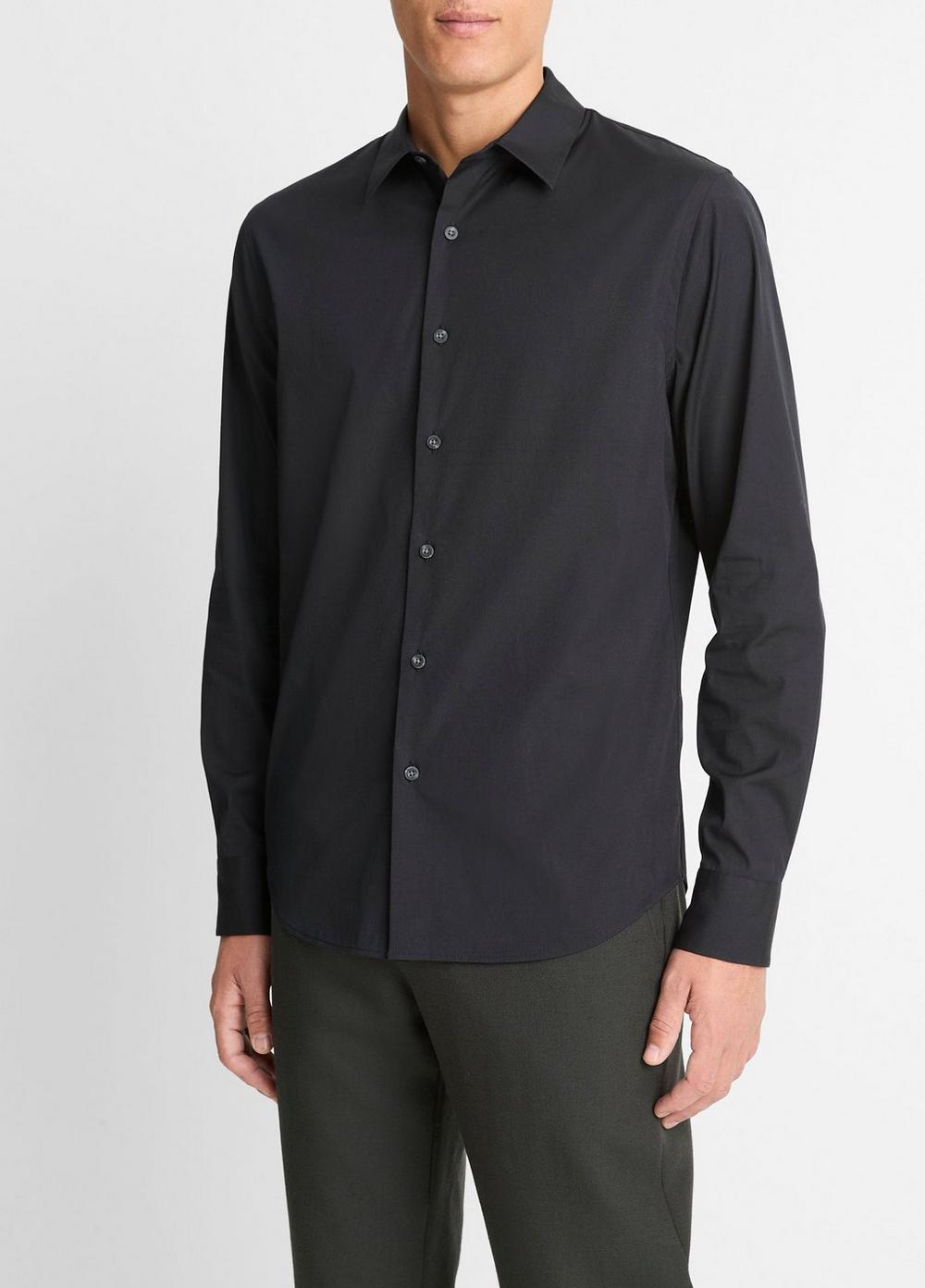 Stretch-Cotton Poplin Shirt Product Image