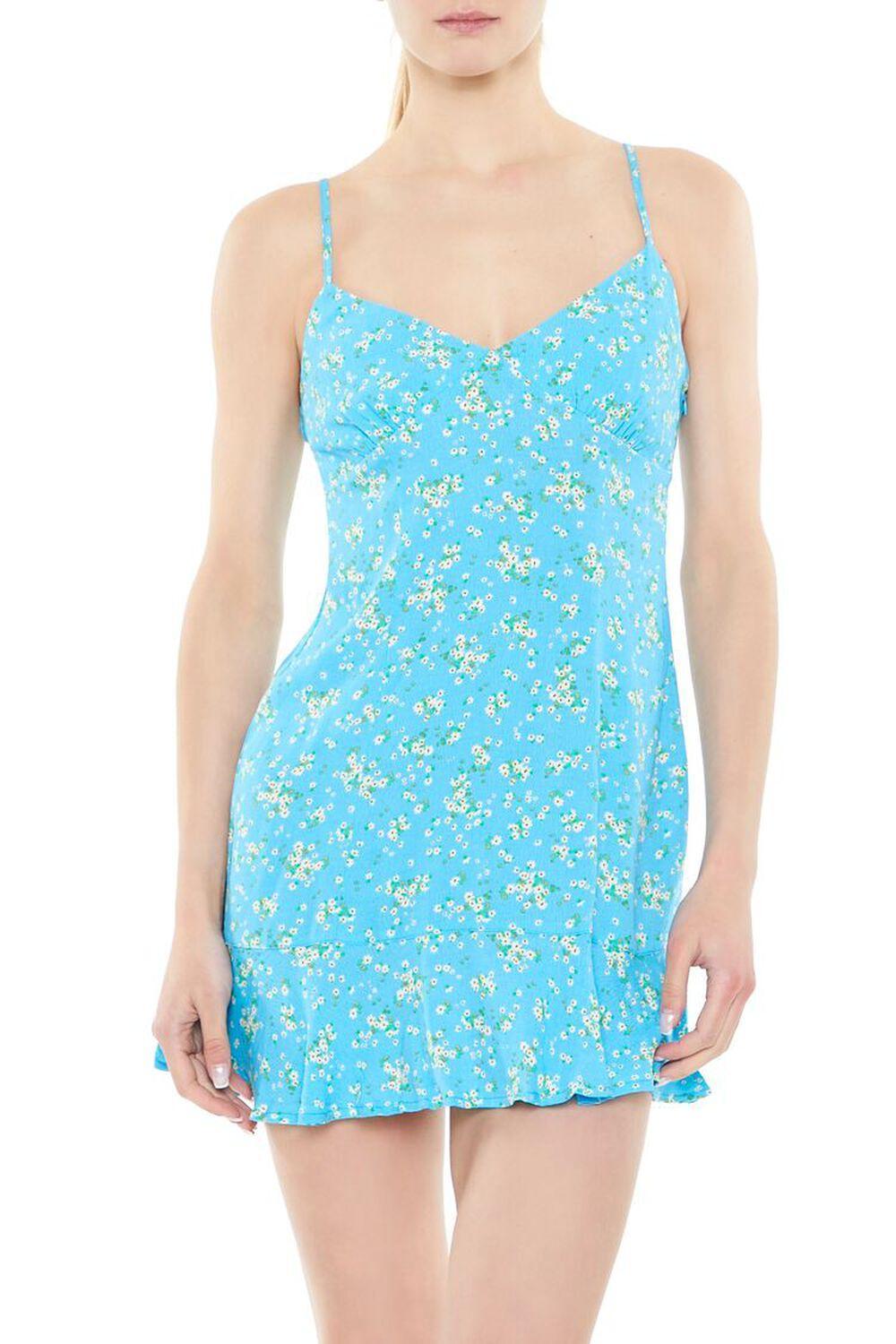 Ditsy Floral Print Mini Dress | Forever 21 Product Image