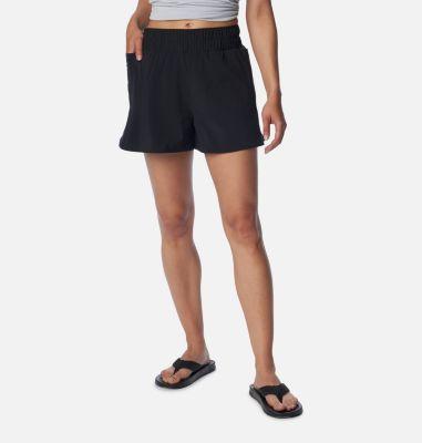 Columbia Womens Tidal Light Lined Mid-Rise Shorts - Black Product Image