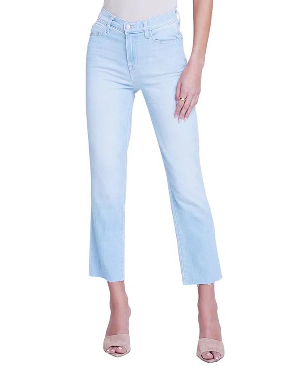 L AGENCE L'agence Sada High-rise Crop Slim Jean In Blue product image