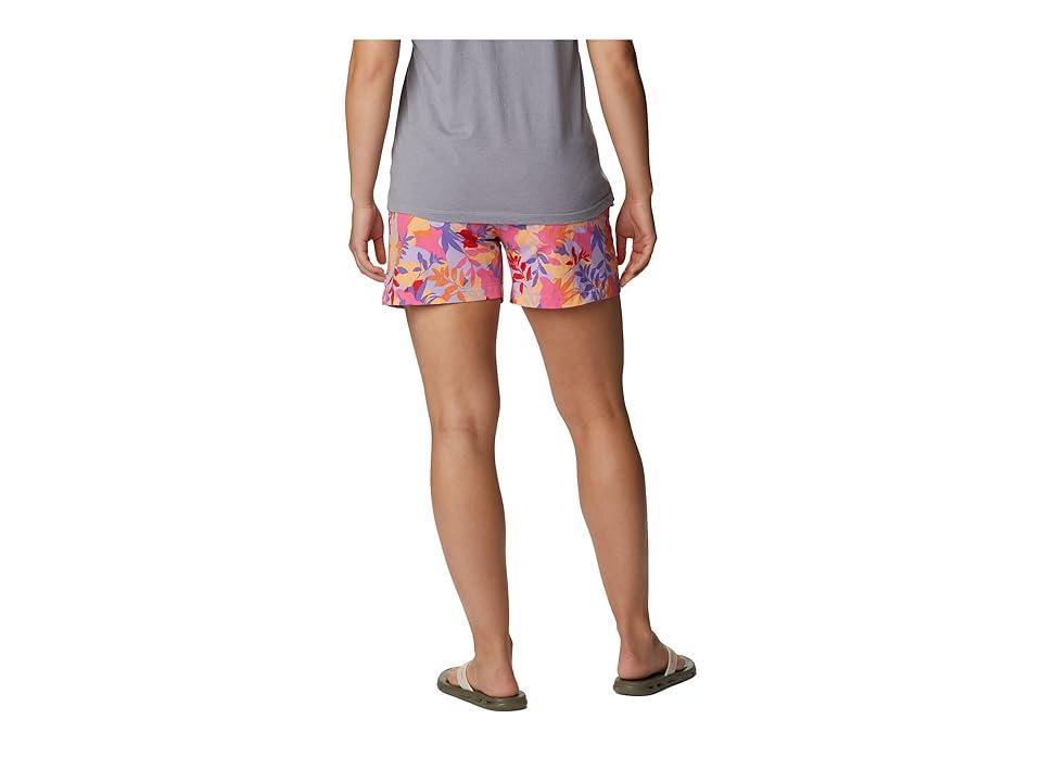 Columbia Summerdry Cargo Shorts (Wild Geranium/Floriated) Women's Shorts Product Image