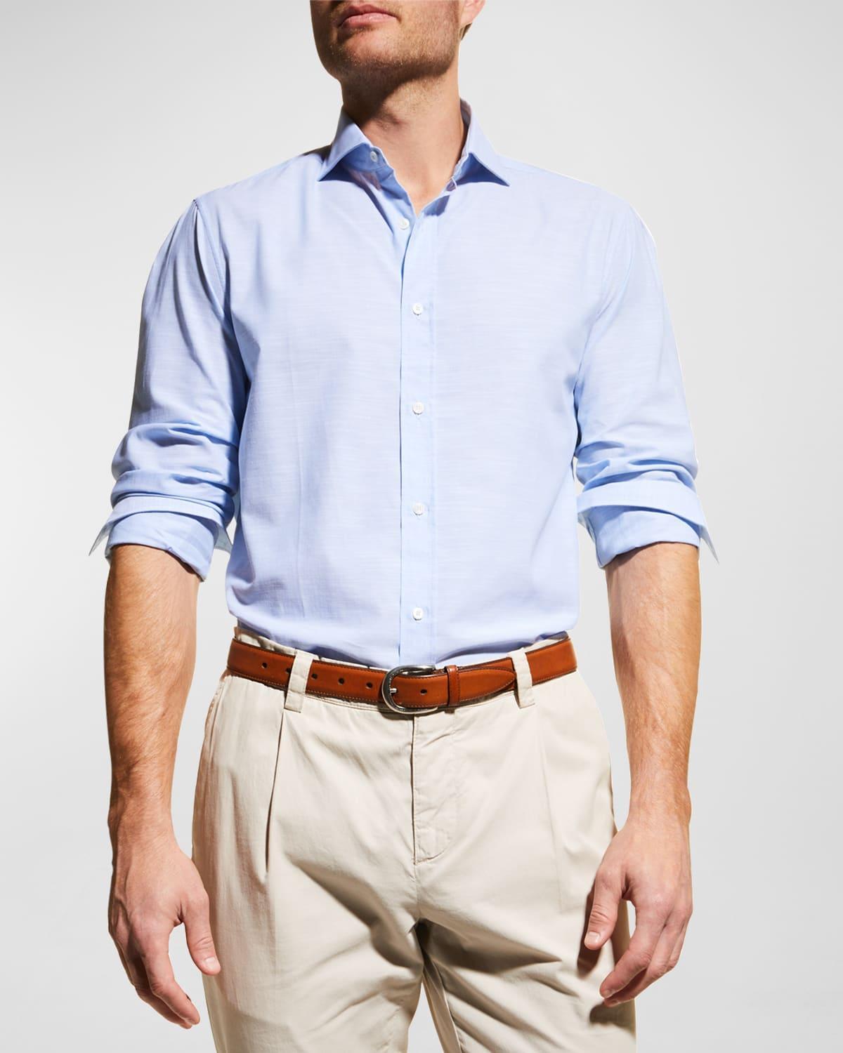 Mens Cotton Oxford Sport Shirt Product Image