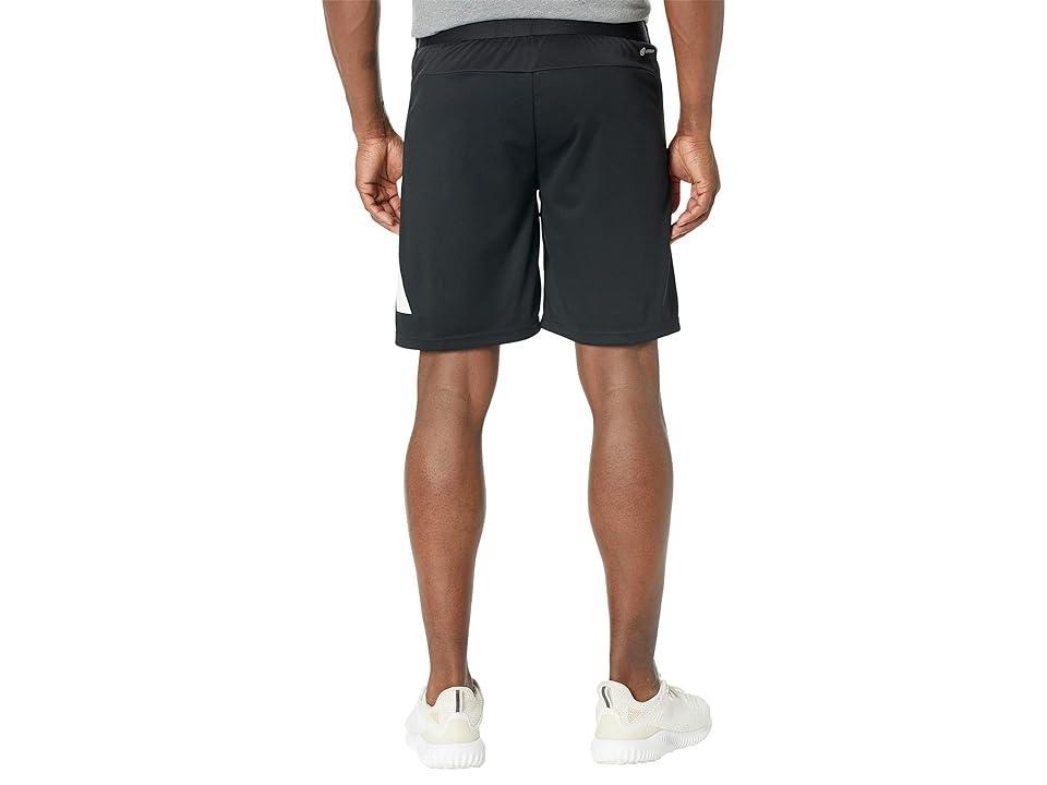 adidas Training Essentials Logo Training 9 Shorts White) Men's Clothing Product Image