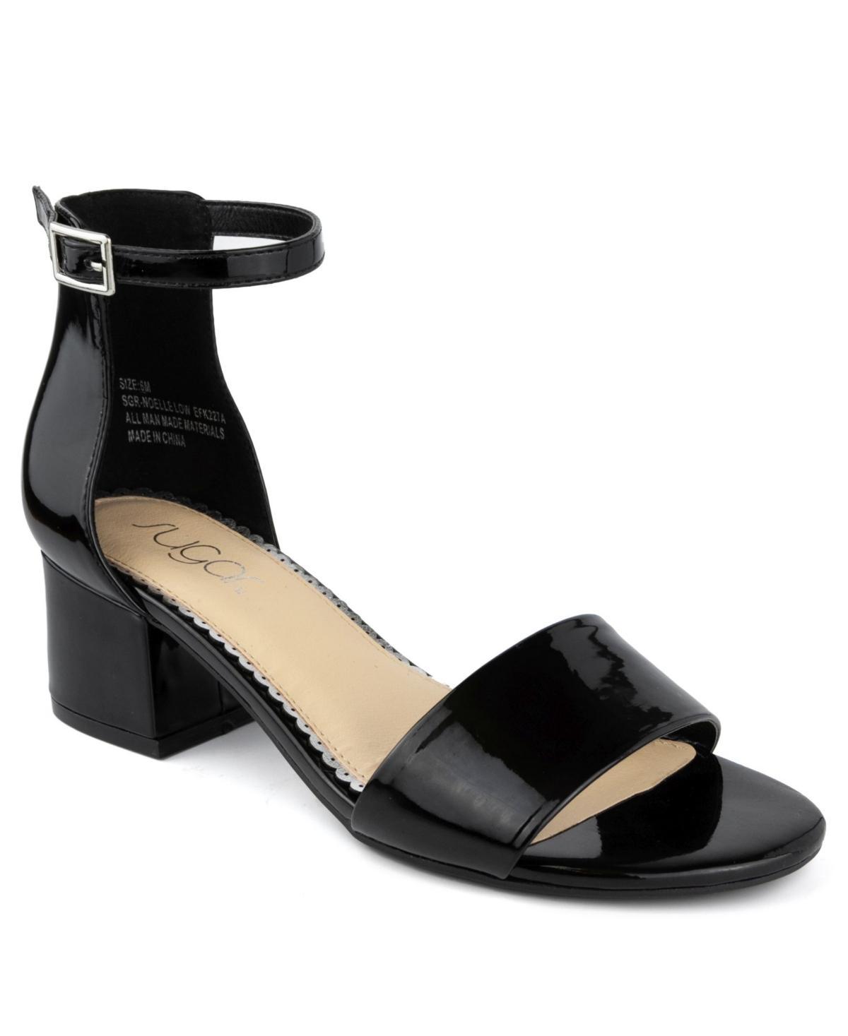 sugar Noelle Womens Block Heel Sandals Dark Beige Product Image