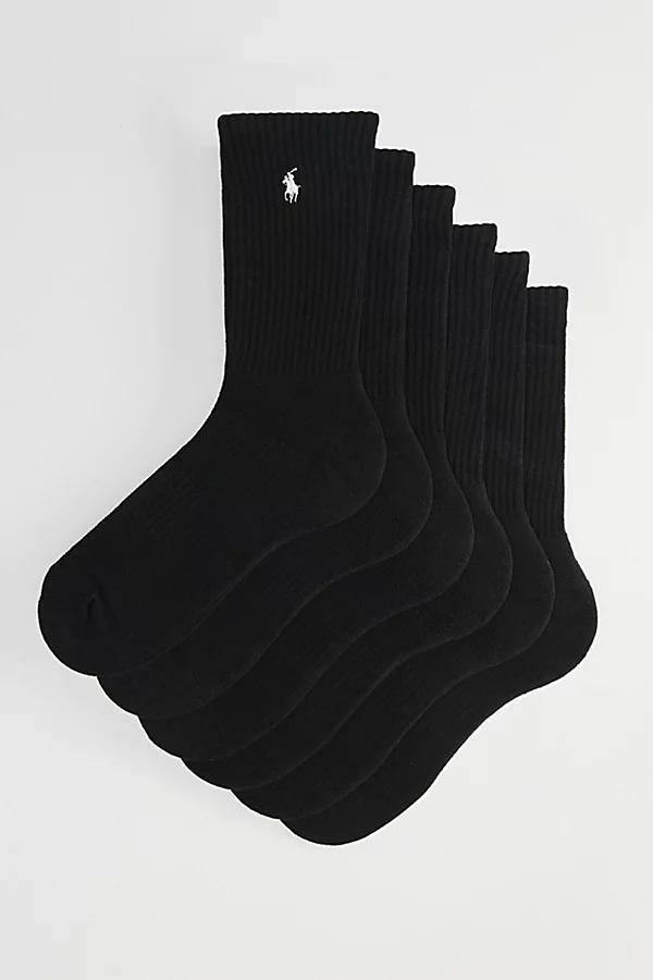 Polo Ralph Lauren Cotton Blend Crew Socks, Pack of 6 Product Image