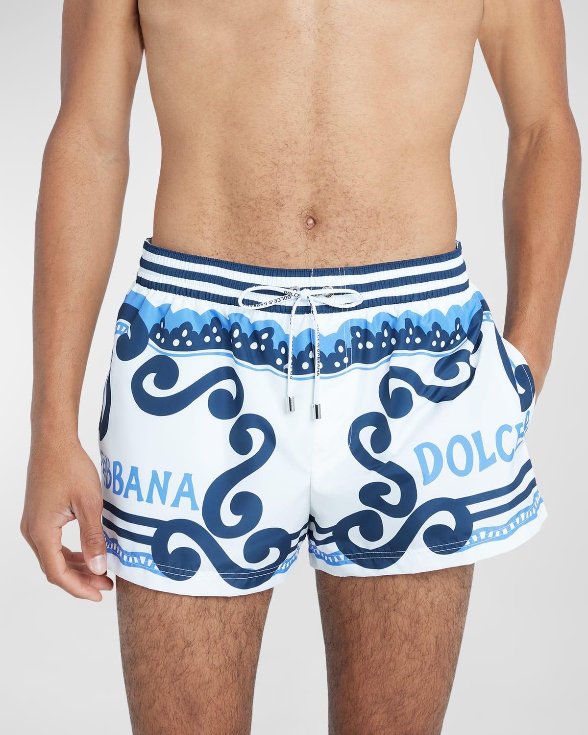 Mens Logo Bandana-Print Swim Shorts Product Image