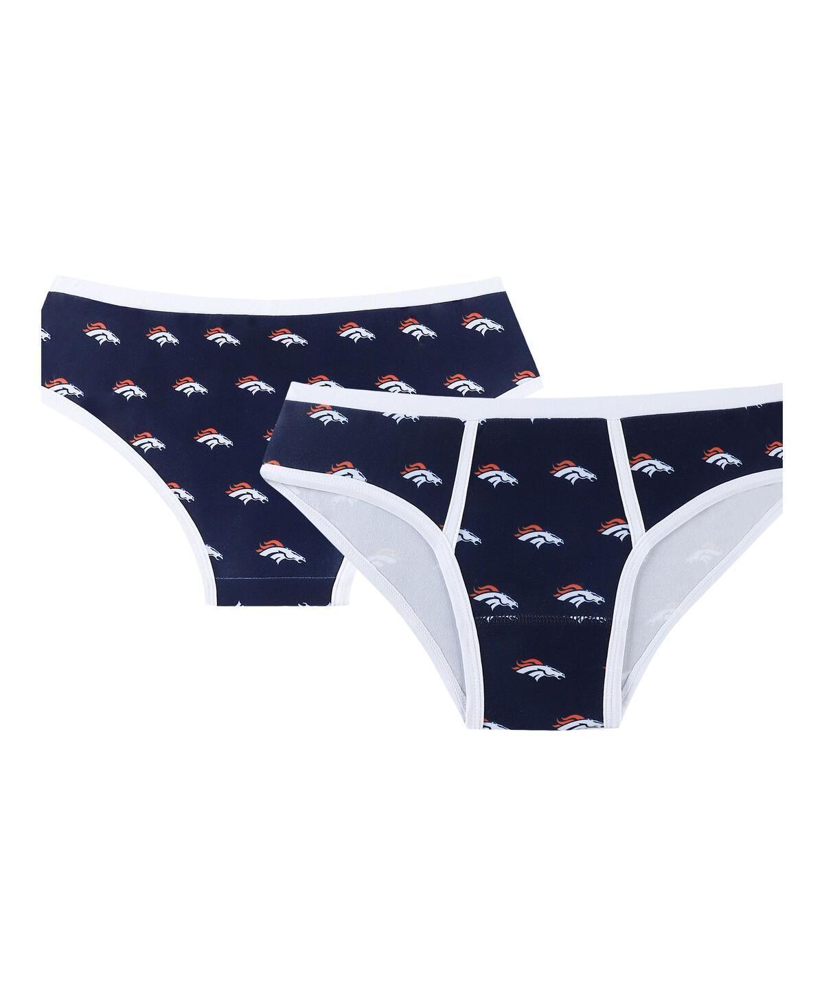 Womens Concepts Sport Navy Denver Broncos Gauge Allover Print Knit Panties Product Image