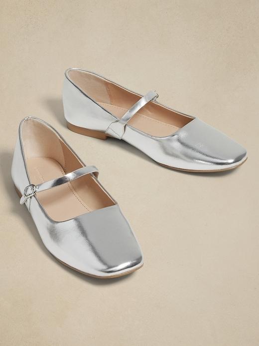 Vegan Leather Maryjane Ballet Flat Product Image