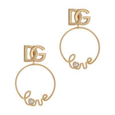 Love Dg Clip-on Earrings In Gold Product Image