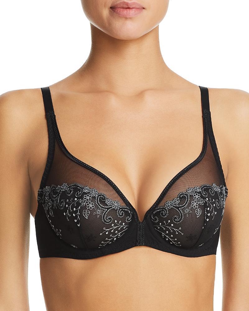 Womens Delice Sheer Plunge Bra Product Image