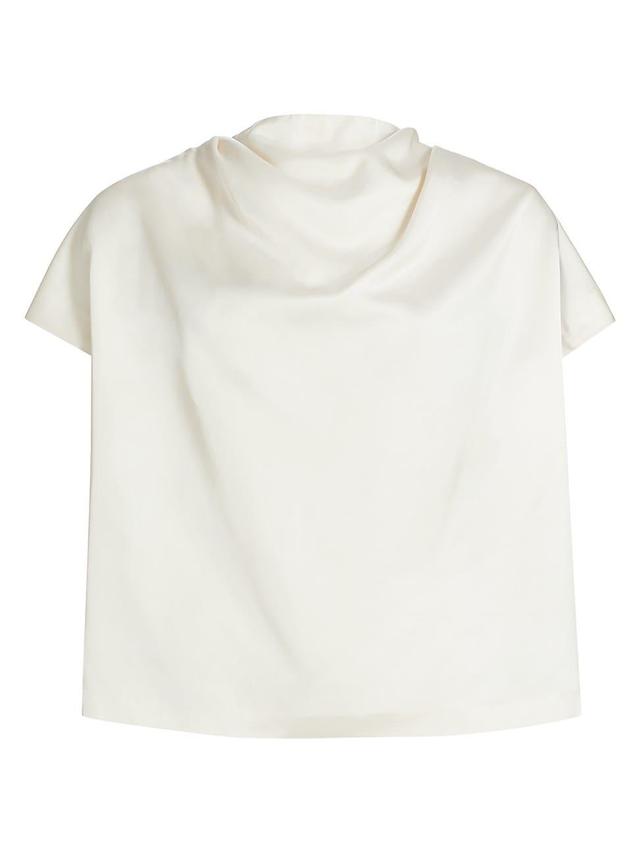 Womens Draped Cowl Neck Top Product Image