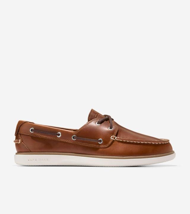 Cole Haan Mens GrandPr Windward Boat Shoes - Brown Size 9 Product Image