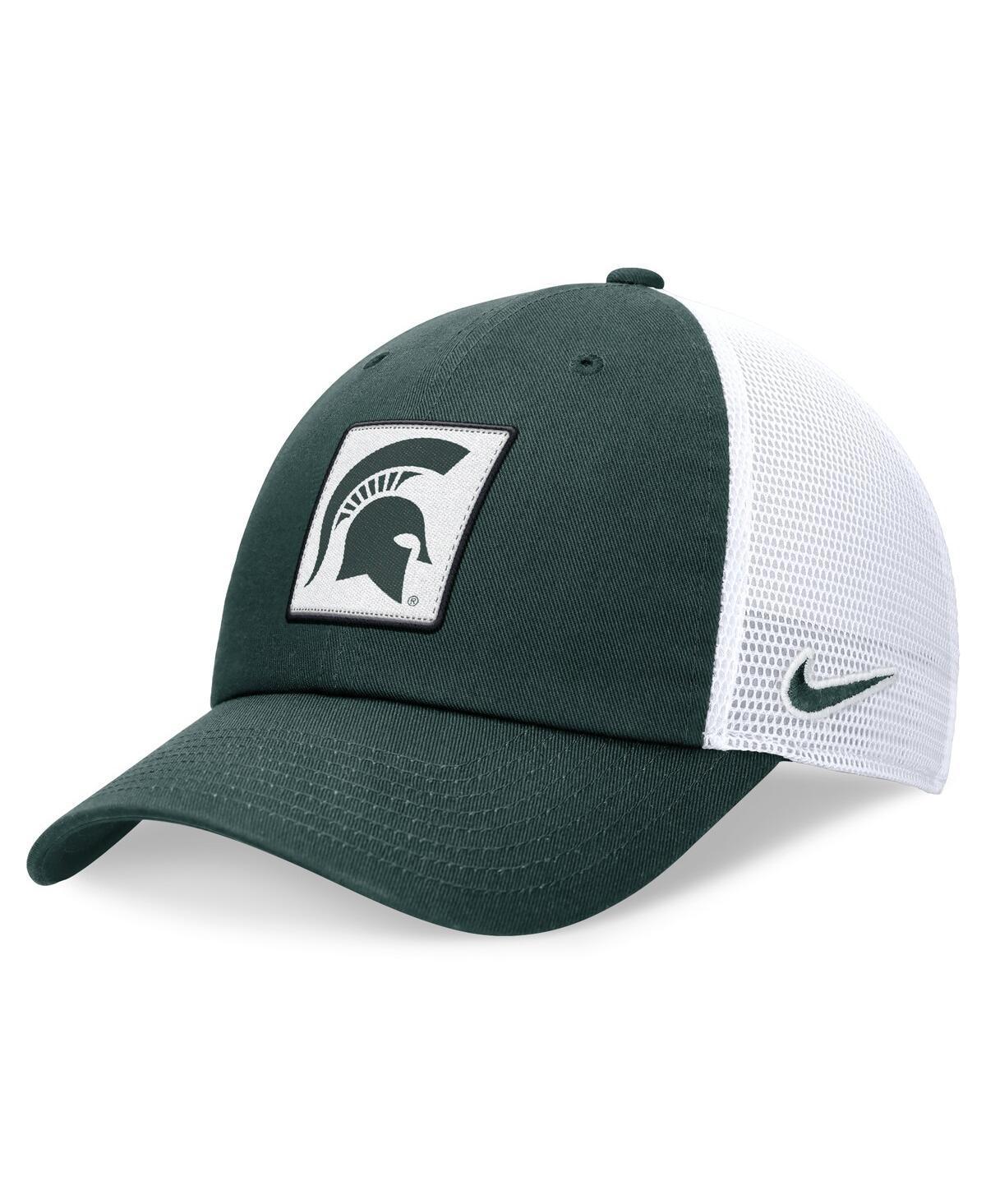 Nike Mens Green Michigan State Spartans Primetime Club Trucker Adjustable Hat - Green, White Product Image