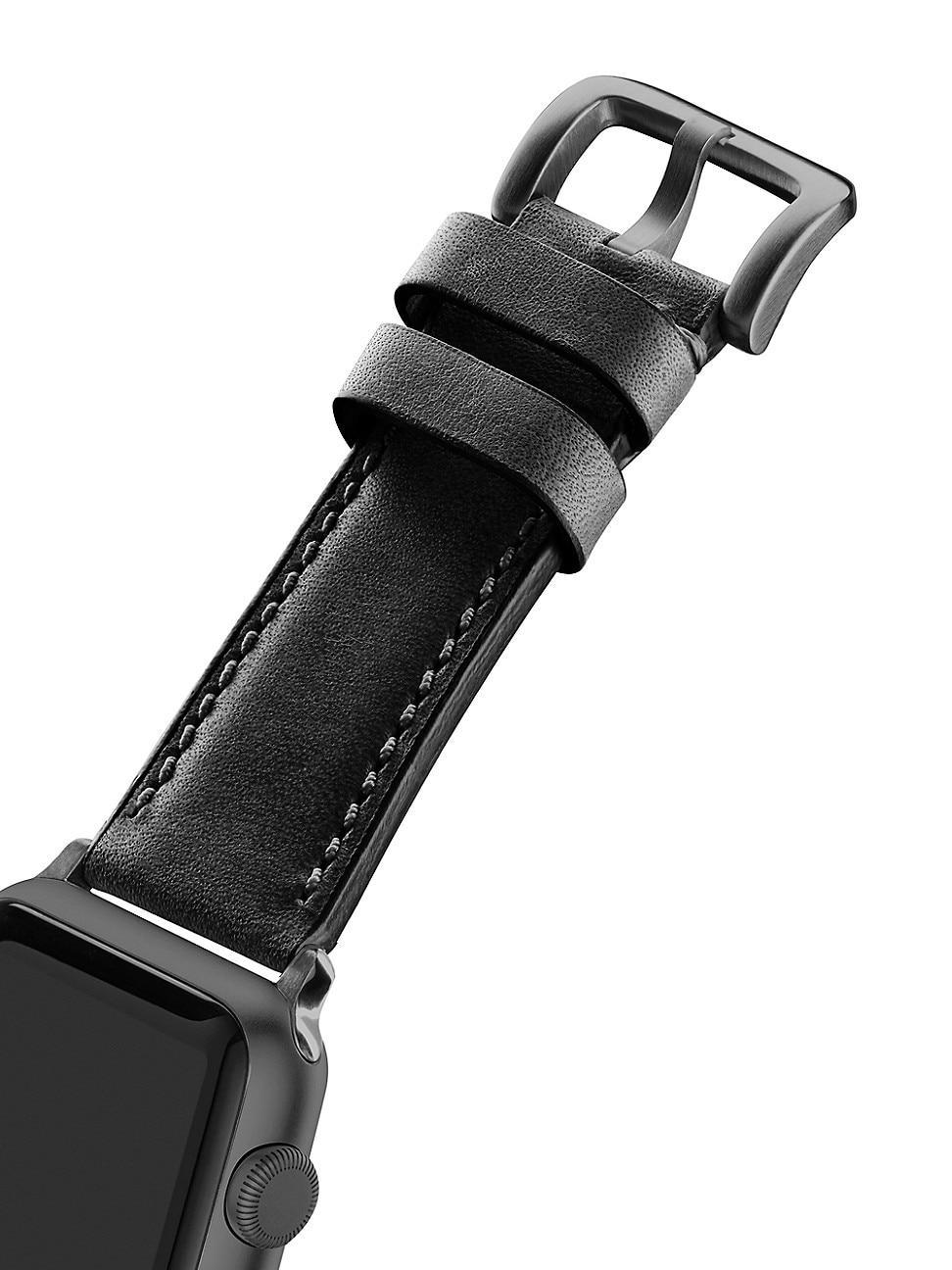 Mens Aniline Latigo Leather Smart Watch Strap product image