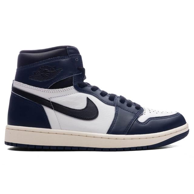 Air Jordan 1 Retro High OG - Midnight Navy/Black/White Male Product Image