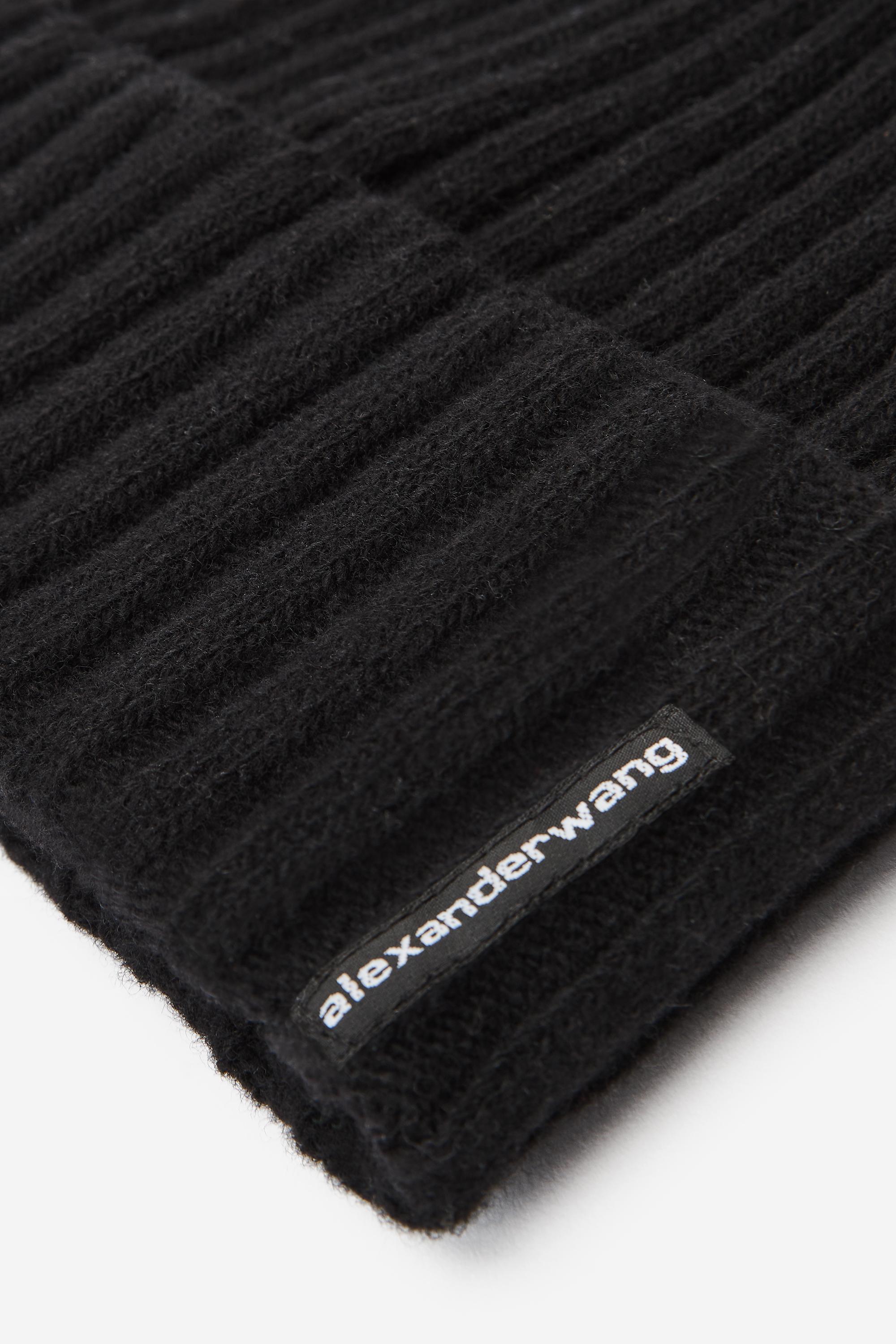 Ribbed Beanie With Logo Flag Tag Product Image