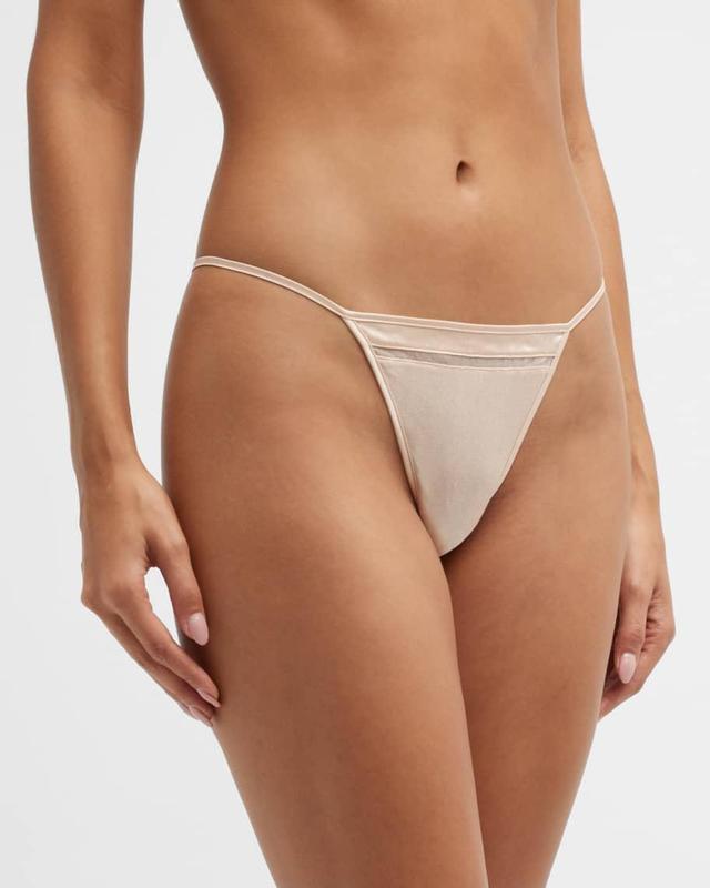 Intime Mesh-Inset Thong Product Image