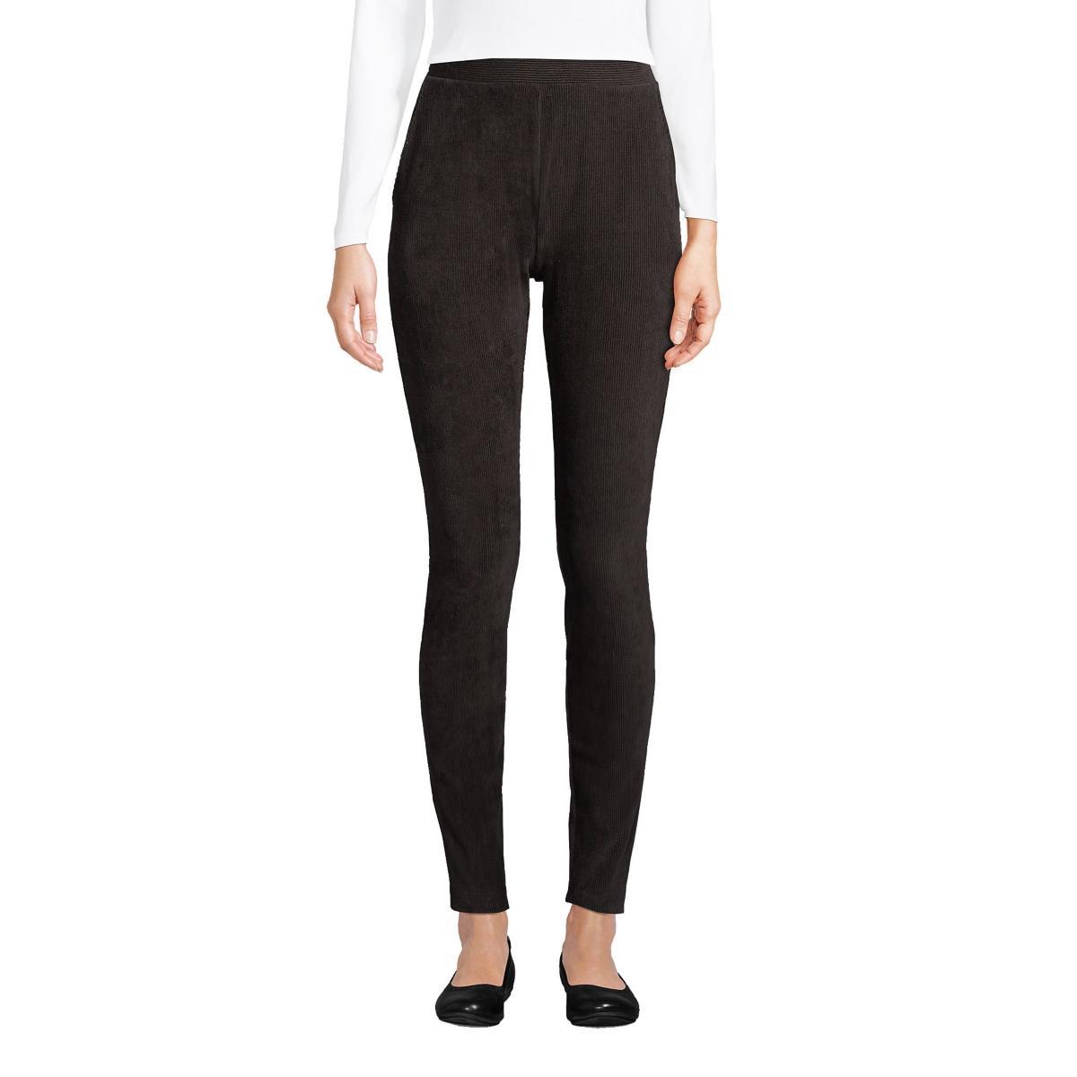 Womens Lands End Sport High-Rise Corduroy Leggings product image