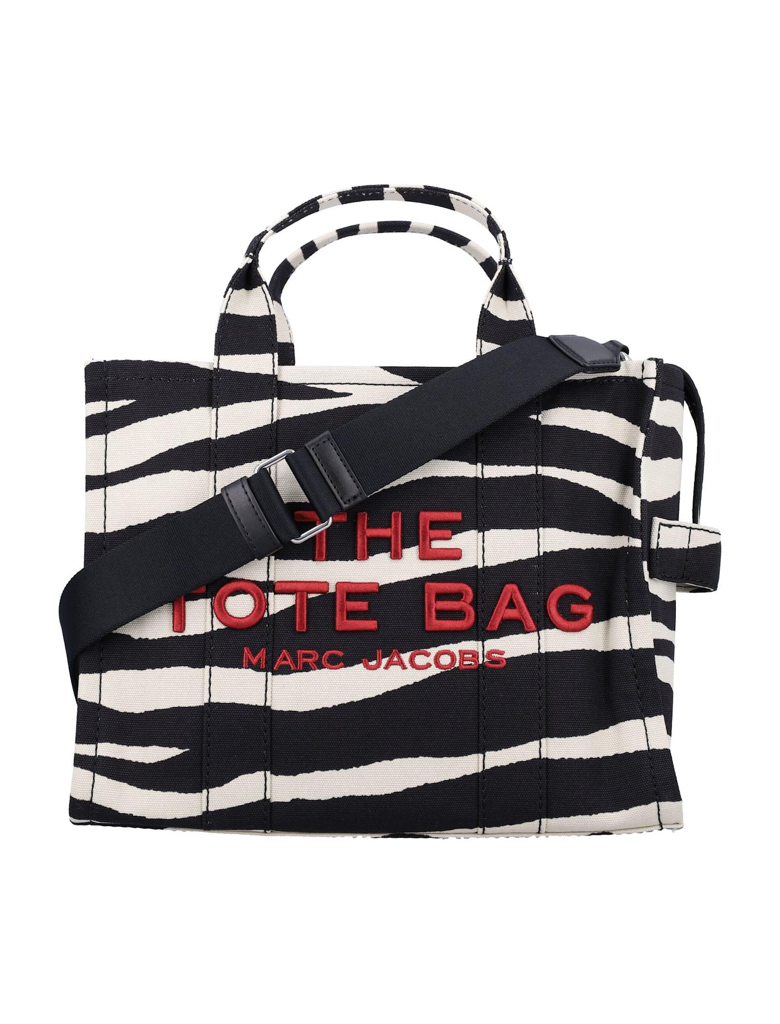 MARC JACOBS The Zebra Canvas Medium Tote Bag In Multi Product Image