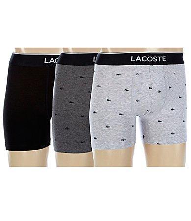 Lacoste Branded Waist Long Stretch Classic Boxer Briefs 3 Product Image