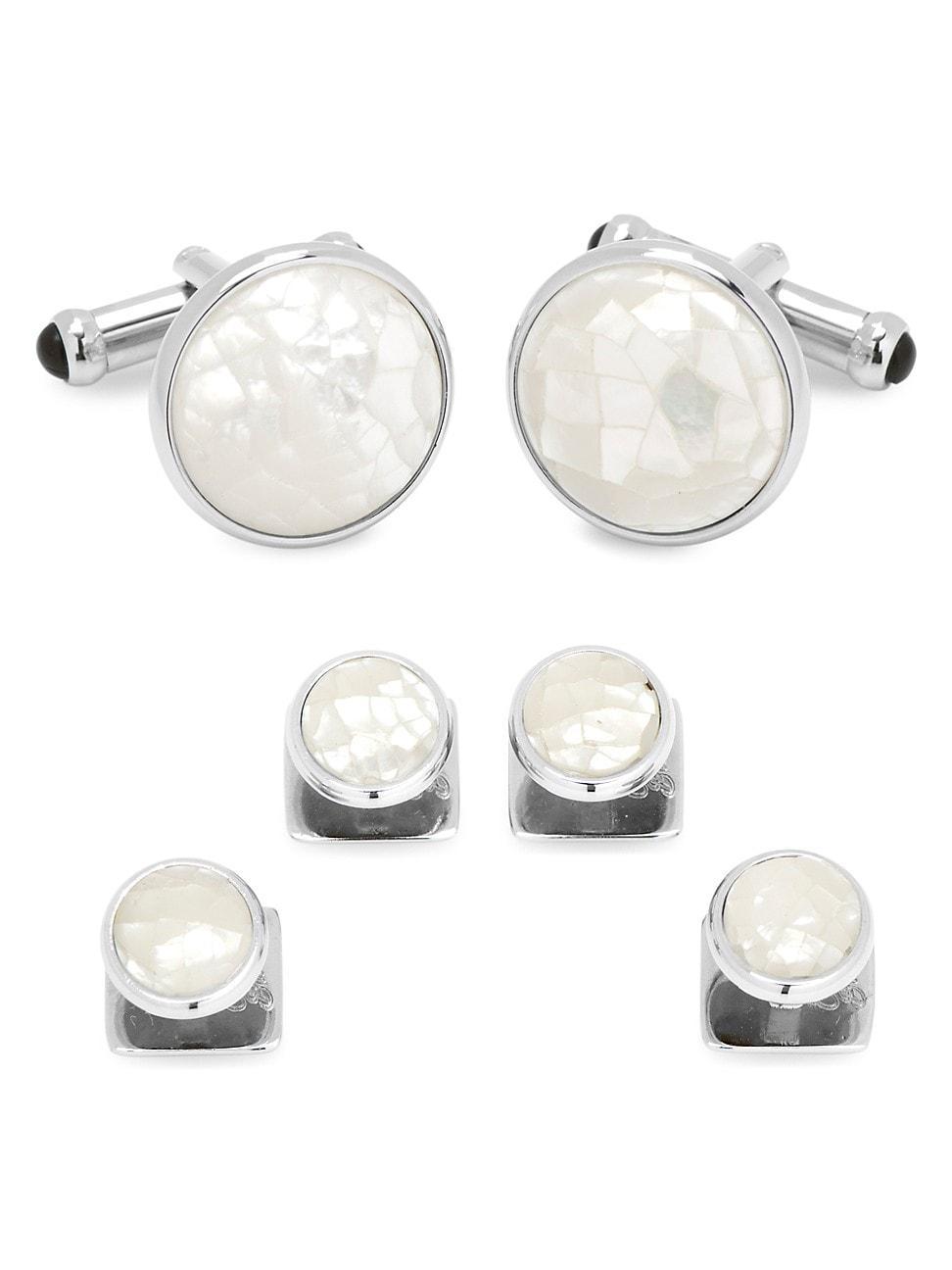 Cufflinks, Inc. Mother-of-Pearl Cuff Link & Shirt Stud Set Product Image