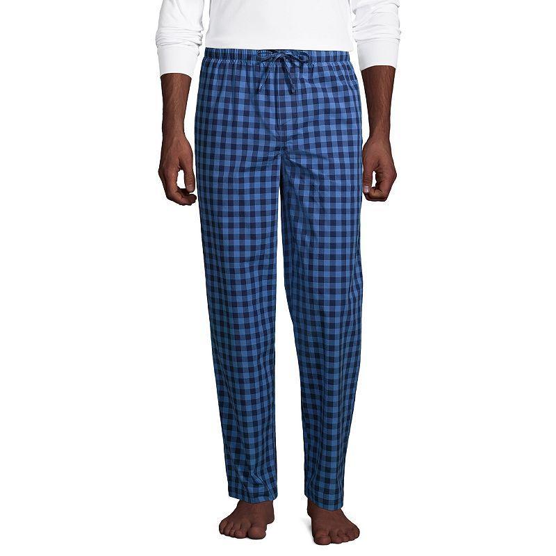 Big & Tall Lands End Broadcloth Pajama Sleep Pants, Mens Product Image