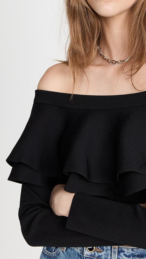 endless rose Off Shoulder Knit Top | Shopbop Product Image