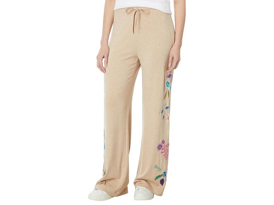 Johnny Was Shilo Cozy Wide Leg Pants (Warm Oat) Women's Dress Pants Product Image