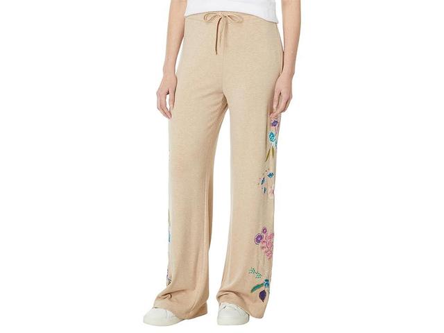 Johnny Was Shilo Cozy Wide Leg Pants (Warm Oat) Women's Dress Pants Product Image