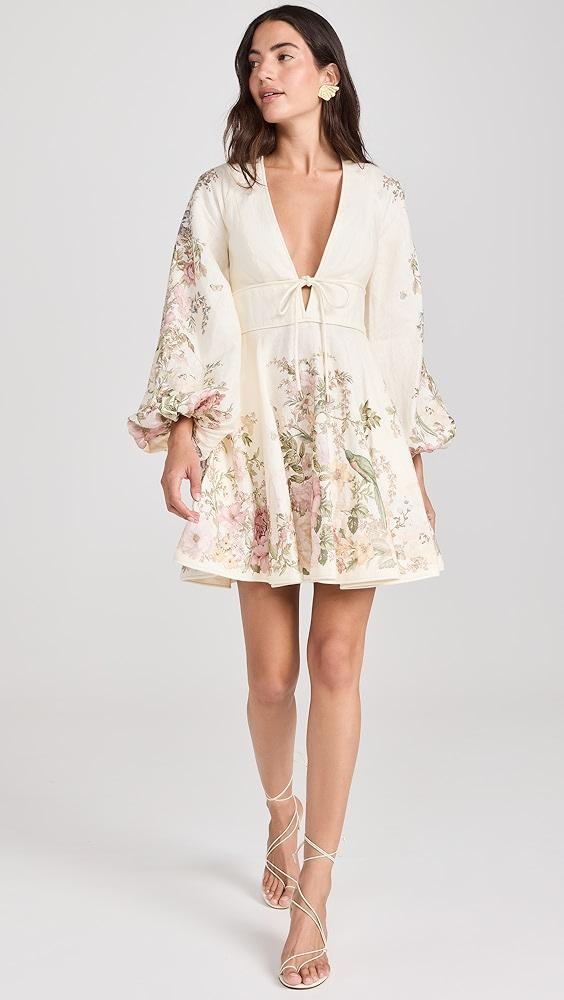 Zimmermann Waverly Plunge Mini Dress | Shopbop Product Image