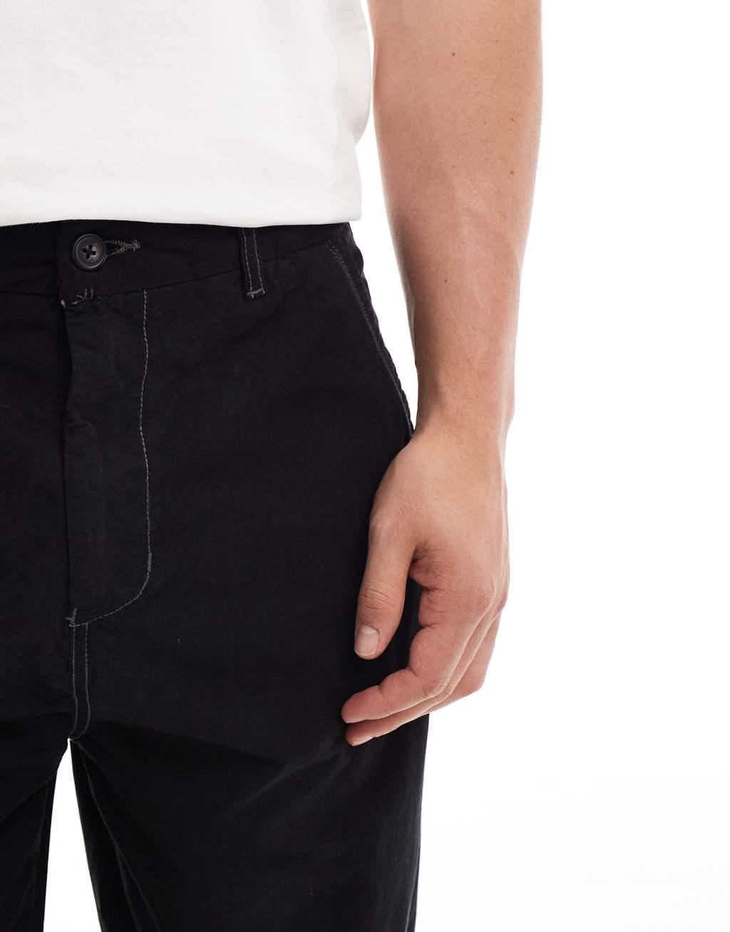 ONLY & SONS baggy pants in black Product Image