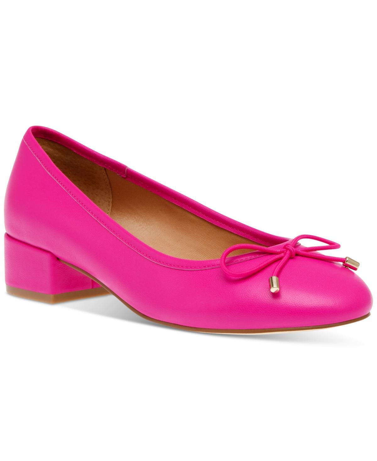 Steve Madden Womens Cherish Block-Heel Ballet Flats Product Image