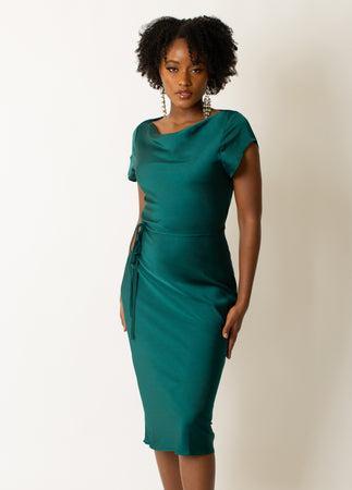 Haven Dress in Deep Teal Product Image