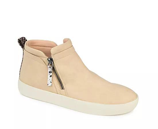 Journee Collection Womens Frankie Mid Top Sneaker Product Image