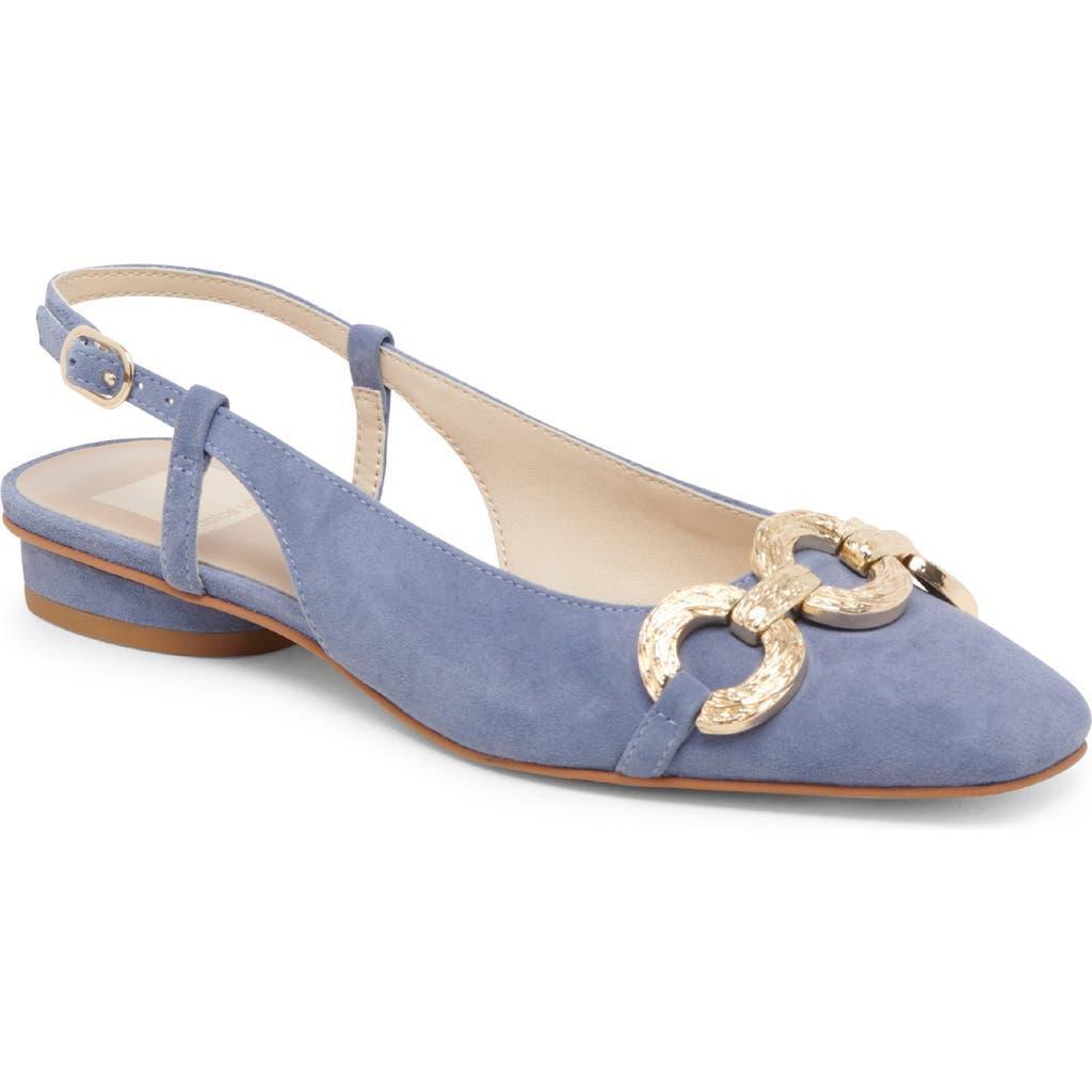 DOLCE VITA Ramano Slingback Flat In Bluebell Suede Product Image