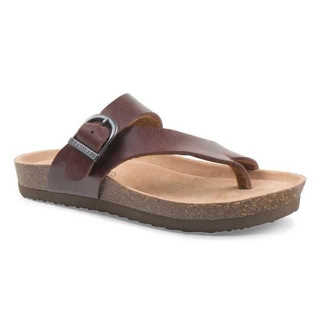 Eastland Shauna Womens Leather Sandals Dark Brown Product Image