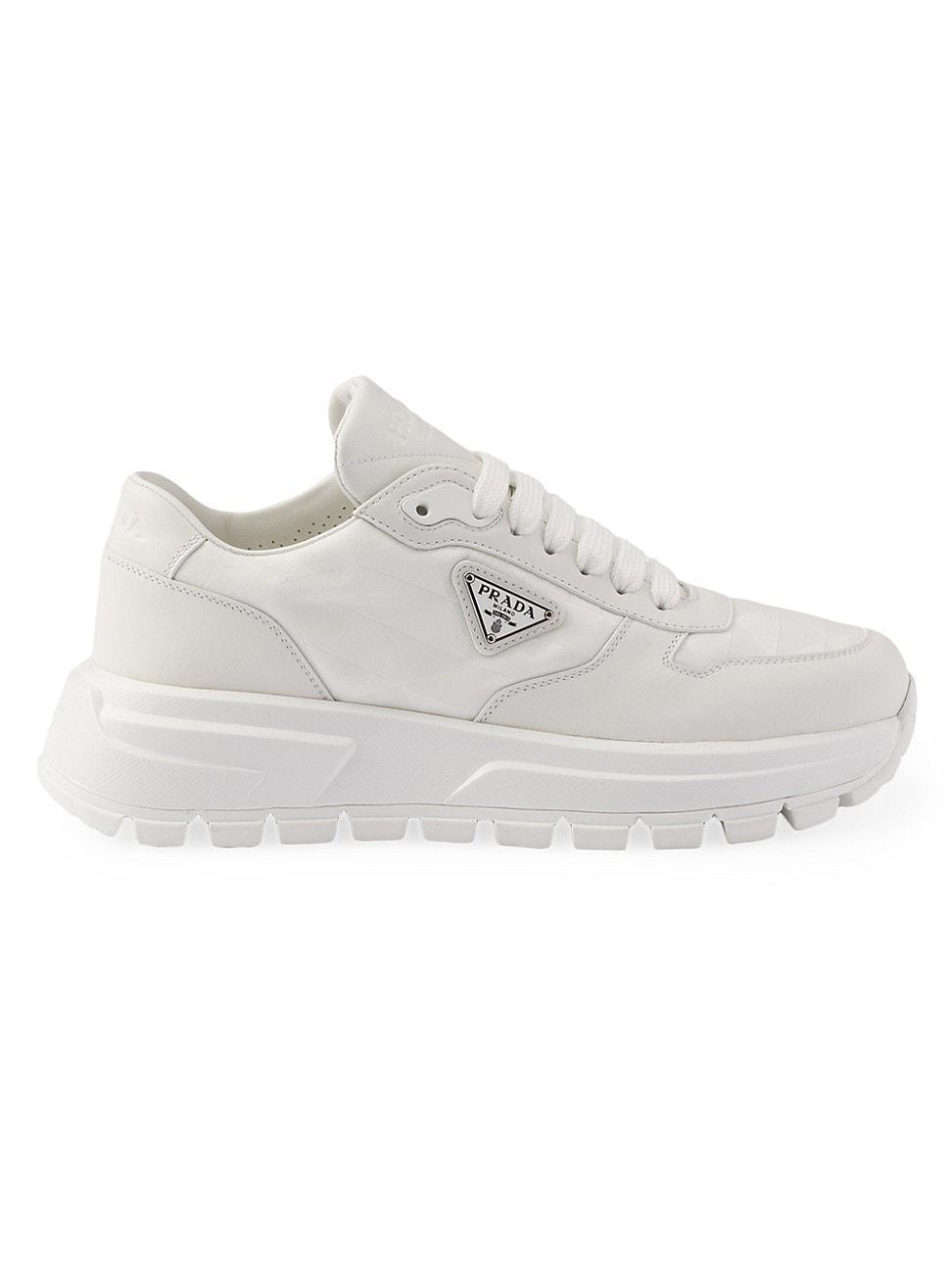 Womens Prax 01 Re-Nylon and Leather Sneakers product image