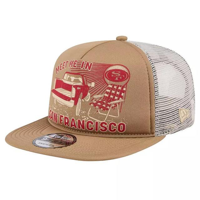 Mens New Era Tan San Francisco 49ers Meet Me 9FIFTY Snapback Hat Product Image