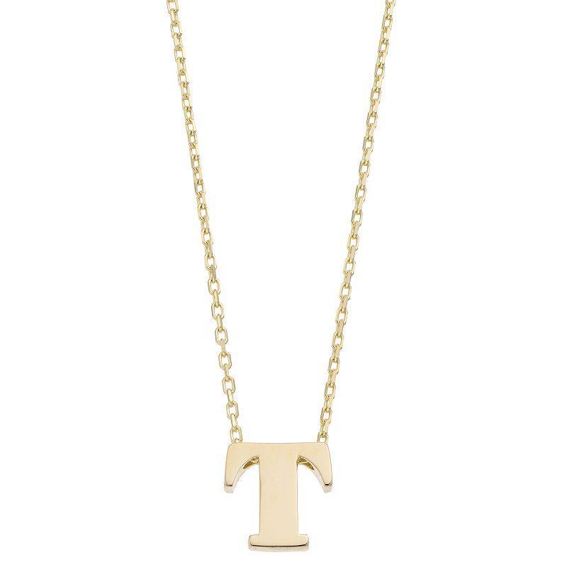 Au Naturale 14k Gold Initial Pendant Necklace, Womens Product Image