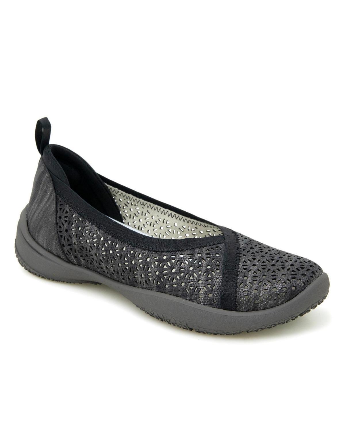 Jbu Womens Emma Perforated Pattern Slip-On Flat Shoe Product Image