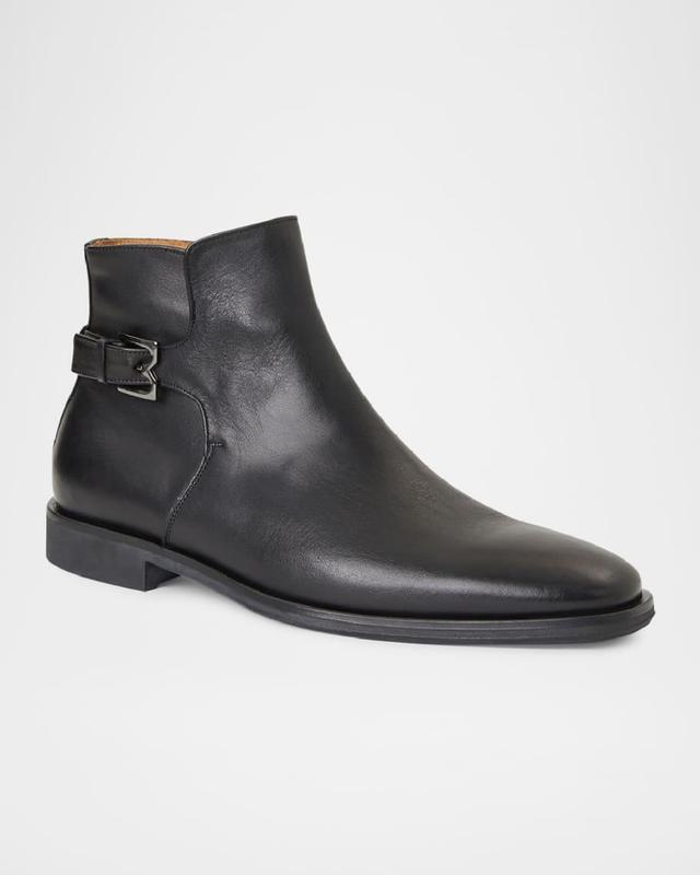 Men's Rubino Leather Zip Ankle Boots Product Image