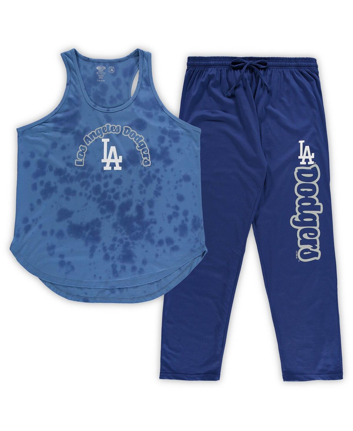 Womens Concepts Sport Royal Los Angeles Dodgers Plus Size Jersey Tank Top & Pants Sleep Set Product Image